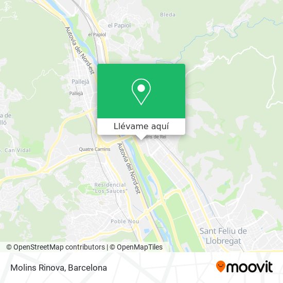 Mapa Molins Rinova