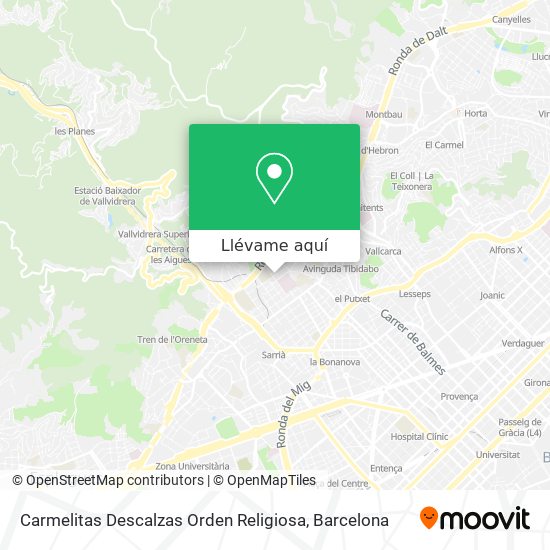 Mapa Carmelitas Descalzas Orden Religiosa