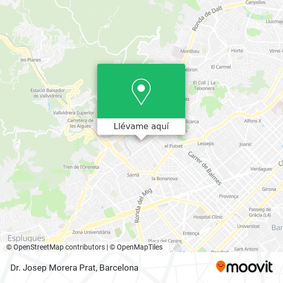 Mapa Dr. Josep Morera Prat