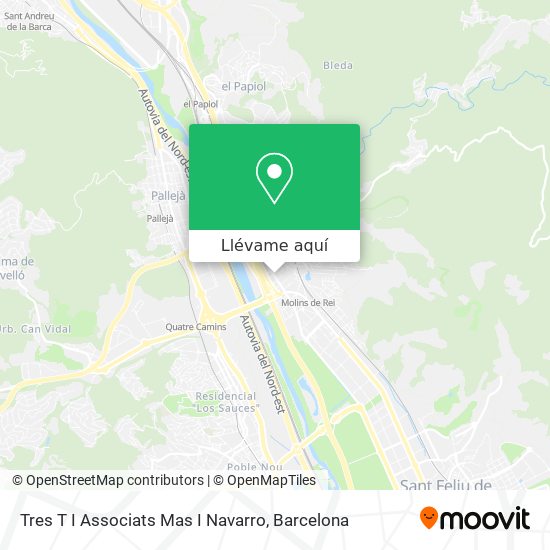 Mapa Tres T I Associats Mas I Navarro