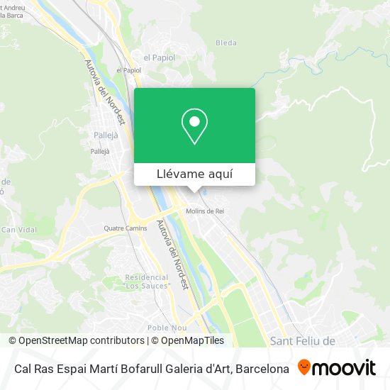 Mapa Cal Ras Espai Martí Bofarull Galeria d'Art