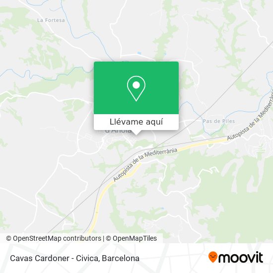 Mapa Cavas Cardoner - Civica