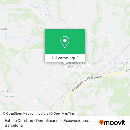 Mapa Extesa Derribos - Demoliciones - Excavaciones