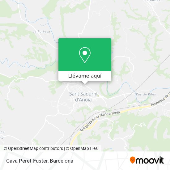 Mapa Cava Peret-Fuster