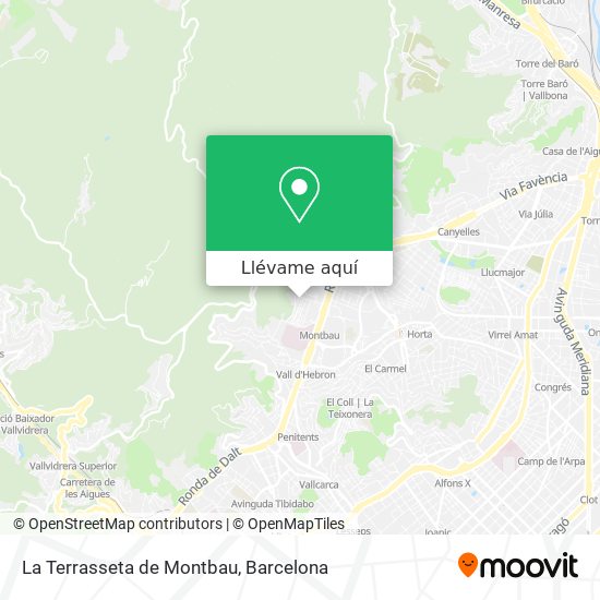Mapa La Terrasseta de Montbau