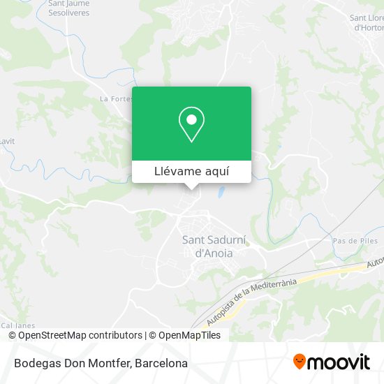 Mapa Bodegas Don Montfer
