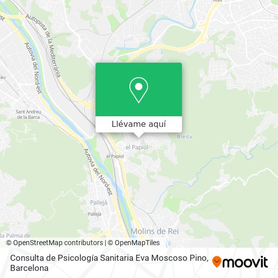 Mapa Consulta de Psicología Sanitaria Eva Moscoso Pino
