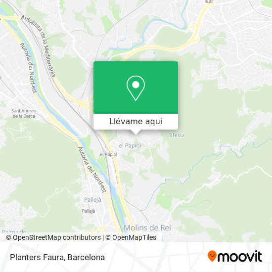 Mapa Planters Faura