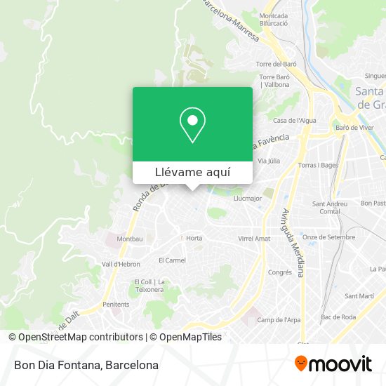 Mapa Bon Dia Fontana