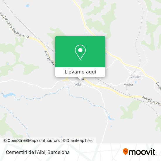 Mapa Cementiri de l'Albi