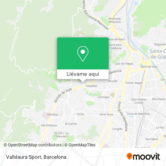 Mapa Valldaura Sport