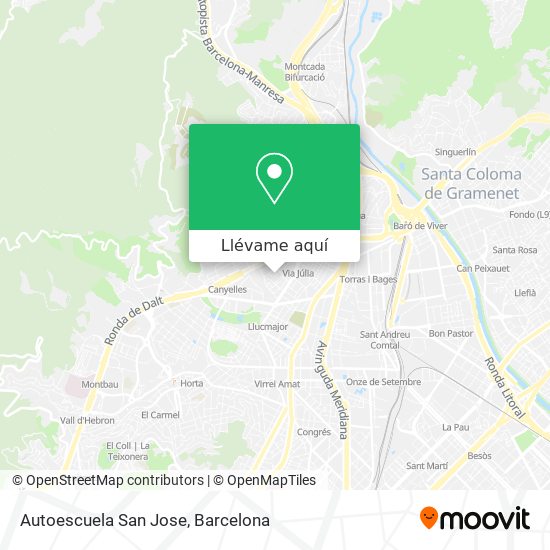 Mapa Autoescuela San Jose
