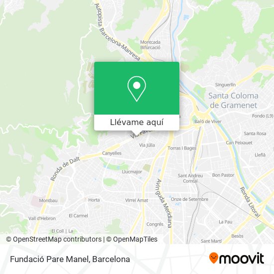 Mapa Fundació Pare Manel