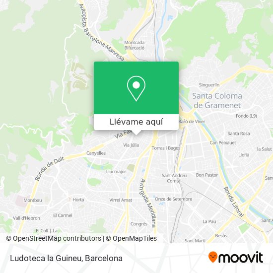 Mapa Ludoteca la Guineu