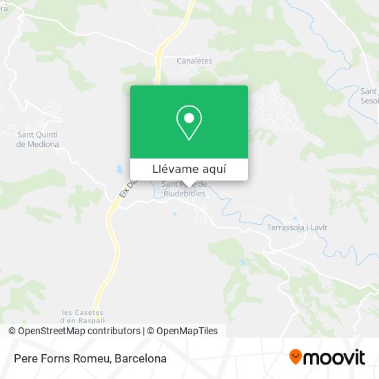 Mapa Pere Forns Romeu