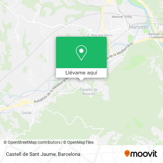 Mapa Castell de Sant Jaume