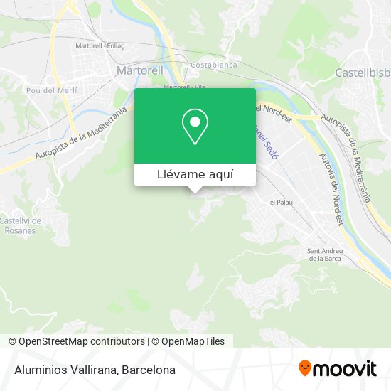 Mapa Aluminios Vallirana