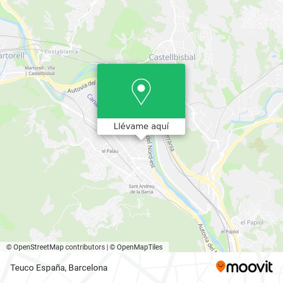 Mapa Teuco España
