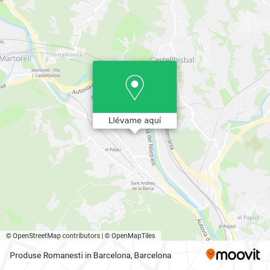 Mapa Produse Romanesti in Barcelona