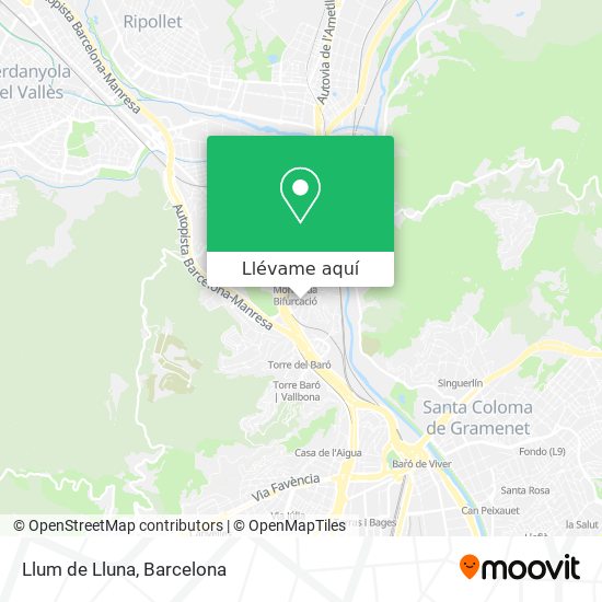 Mapa Llum de Lluna