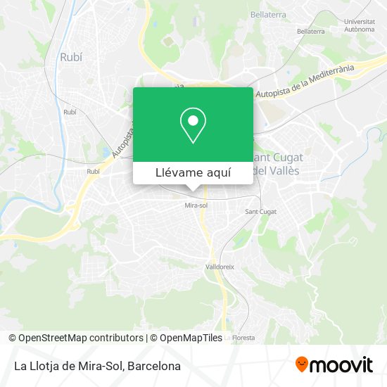 Mapa La Llotja de Mira-Sol