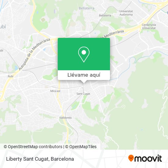 Mapa Liberty Sant Cugat