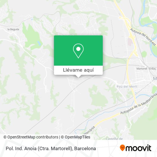 Mapa Pol. Ind. Anoia (Ctra. Martorell)
