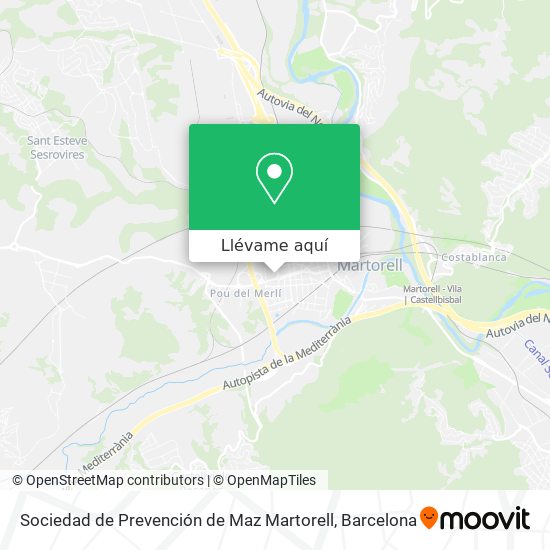 Mapa Sociedad de Prevención de Maz Martorell