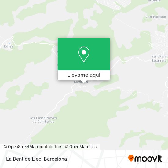 Mapa La Dent de Lleo