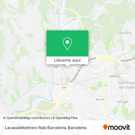 Mapa Lacasadelcetrero Rubi Barcelona