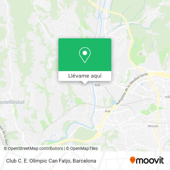 Mapa Club C. E. Olimpic Can Fatjo