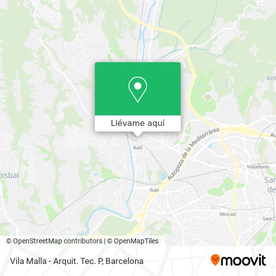 Mapa Vila Malla - Arquit. Tec. P