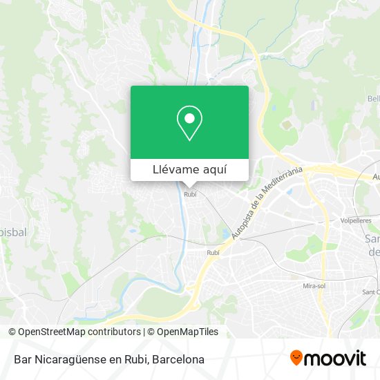 Mapa Bar Nicaragüense en Rubi