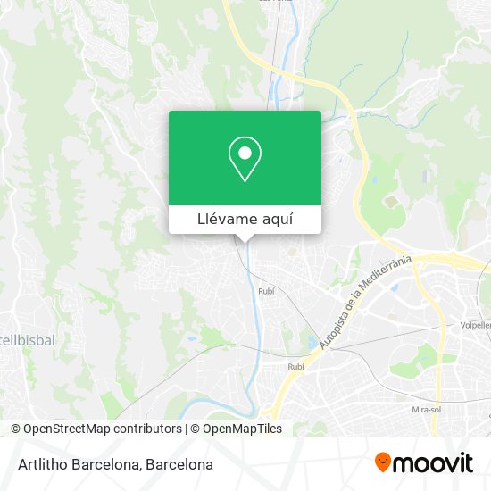 Mapa Artlitho Barcelona