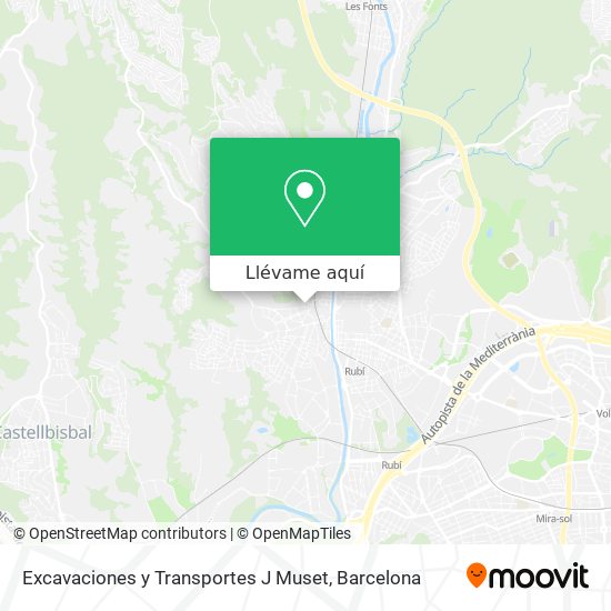 Mapa Excavaciones y Transportes J Muset