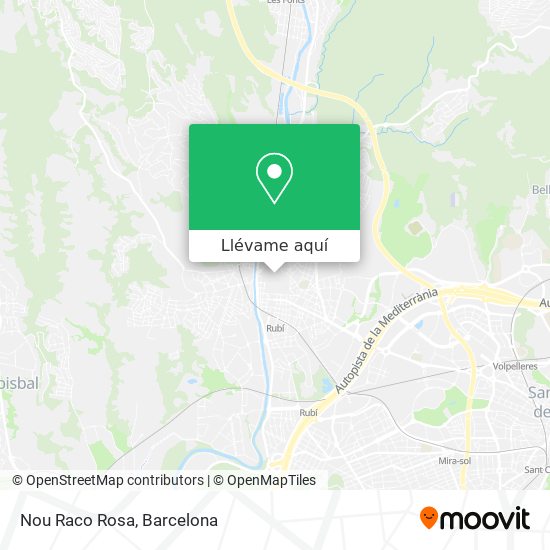 Mapa Nou Raco Rosa