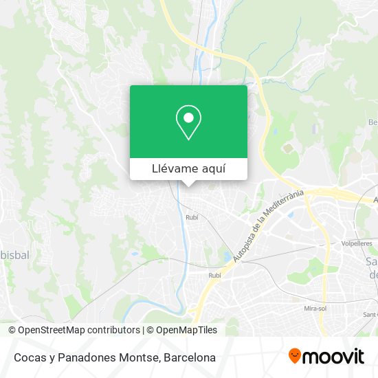 Mapa Cocas y Panadones Montse