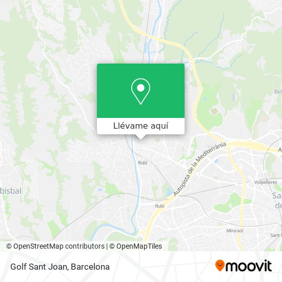 Mapa Golf Sant Joan