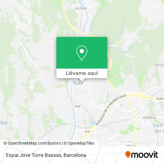 Mapa Espai Jove Torre Bassas