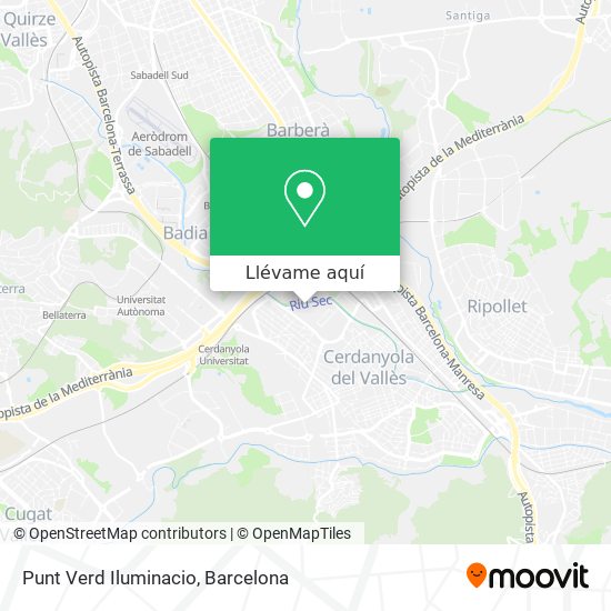 Mapa Punt Verd Iluminacio