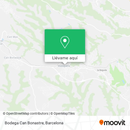 Mapa Bodega Can Bonastre