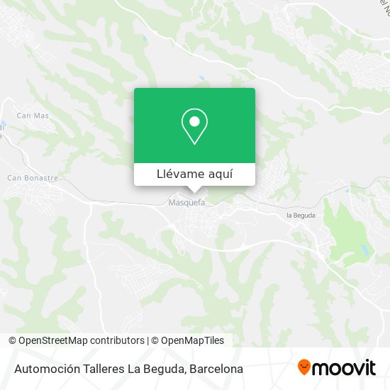 Mapa Automoción Talleres La Beguda