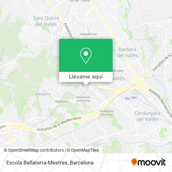 Mapa Escola Bellaterra-Mestres