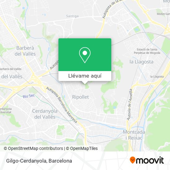 Mapa Gilgo-Cerdanyola