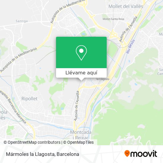 Mapa Mármoles la Llagosta