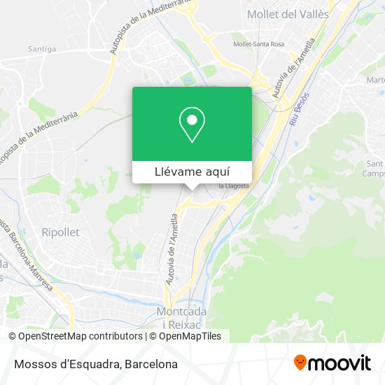 Mapa Mossos d'Esquadra