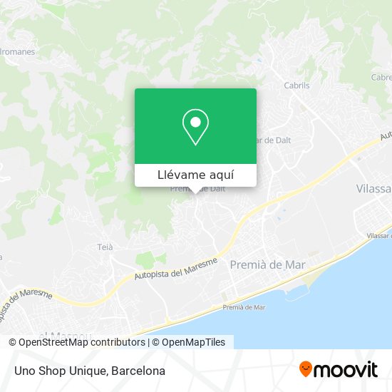 Mapa Uno Shop Unique