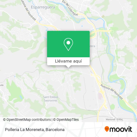 Mapa Polleria La Moreneta