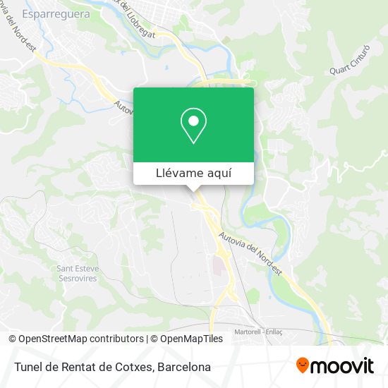 Mapa Tunel de Rentat de Cotxes
