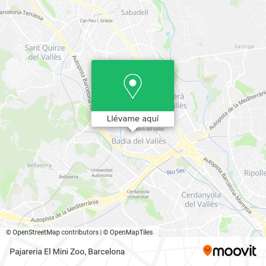 Mapa Pajareria El Mini Zoo